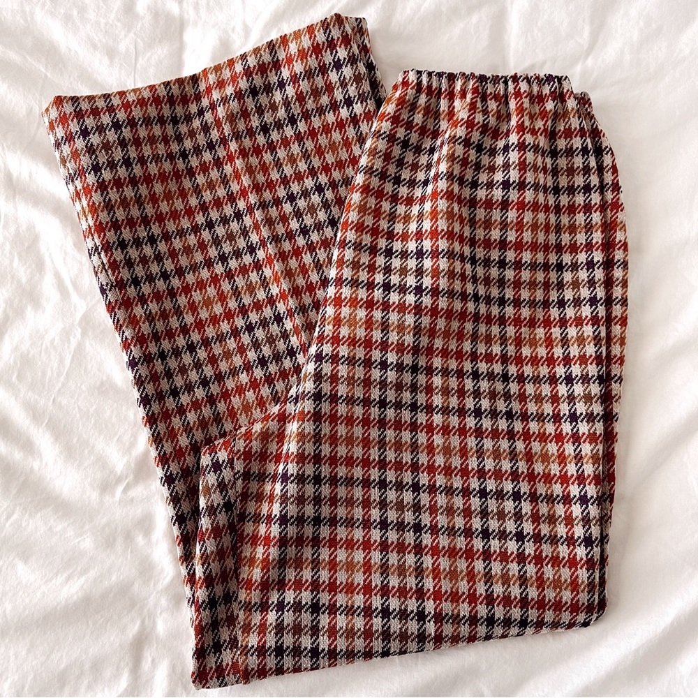 Vintage Act III Plaid Flare Pants
